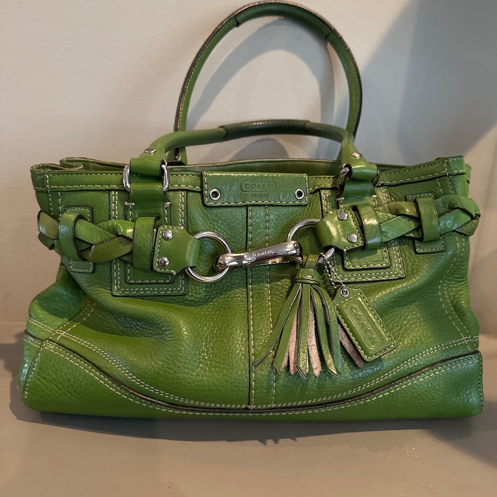 Coach Green Handbag